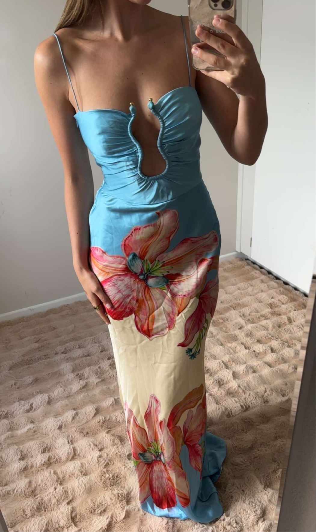 Rebecca Vallance | Orchid Oasis Strap Dress