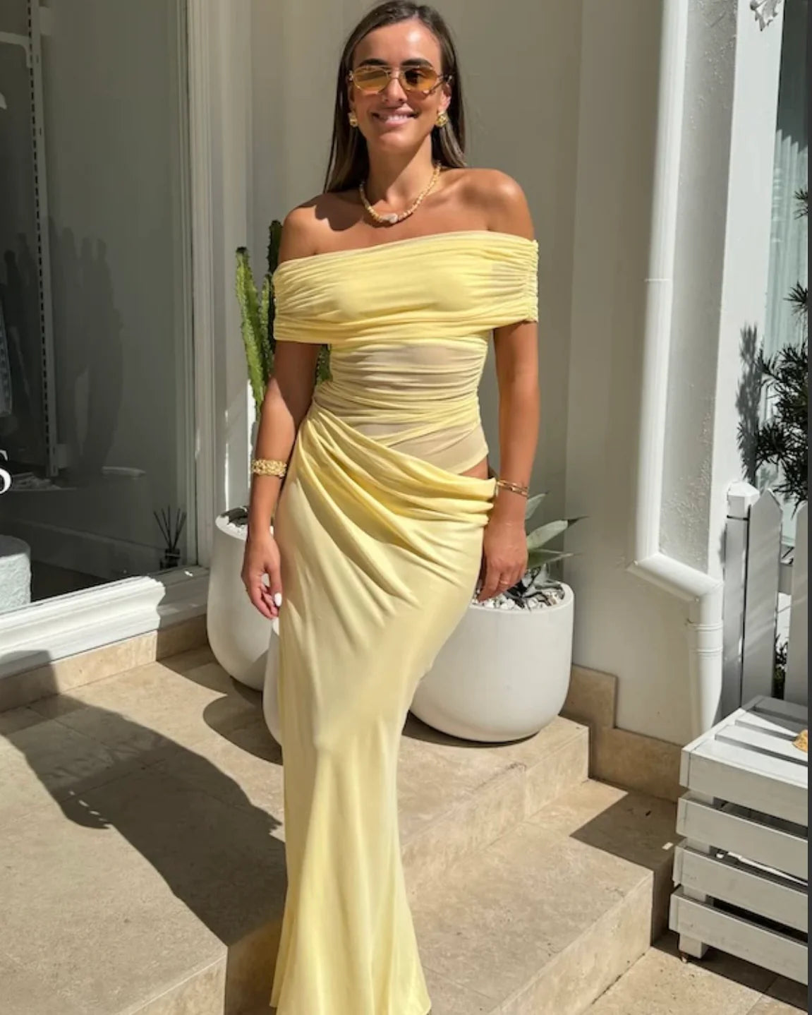 Benni | Nico Off The Shoulder Maxi