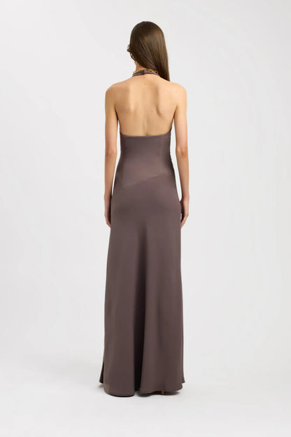 Kookai | Maria Halter Maxi (Brown)
