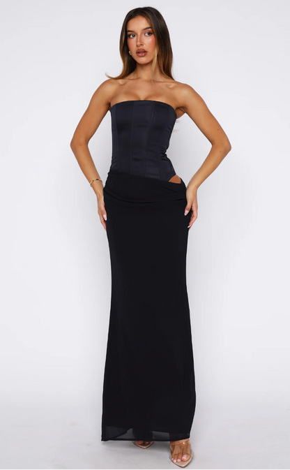 White Fox | Peach Fizz Maxi (Navy)