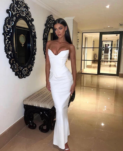 House Of CB |Tamara Corset Maxi (White)