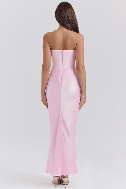House Of CB | Persephone Strapless Corset Maxi (Pink)